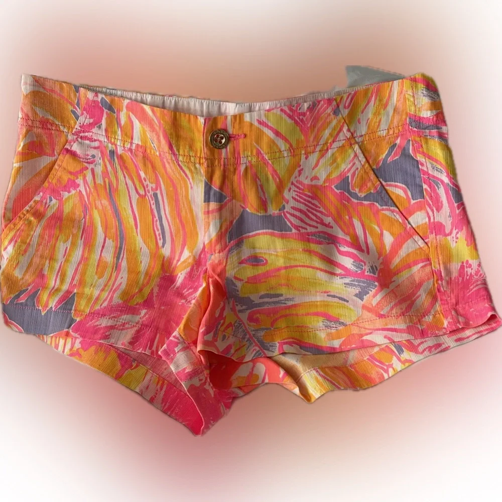 Lilly Pulitzer Women's Kerrie Short 100% Cotton size 10 Excellent Condition